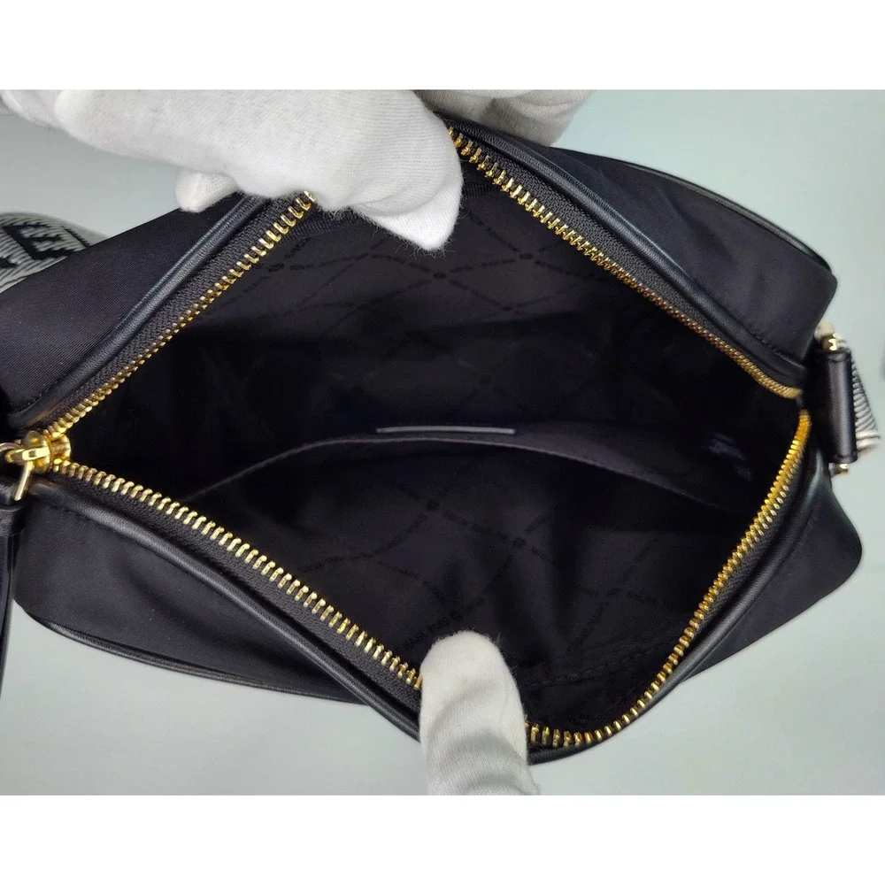 Michael Kors Jet Set Large Nylon Gabardine Crossbody Bag - Black - NWOT